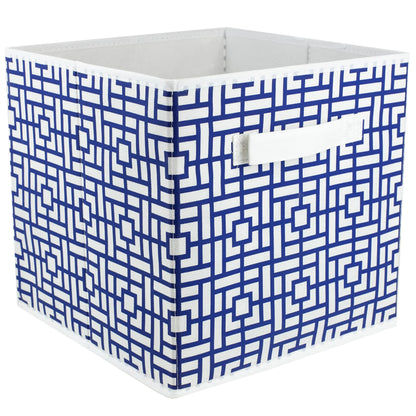 Squared  Collapsible Non-Woven Storage Cube, Navy