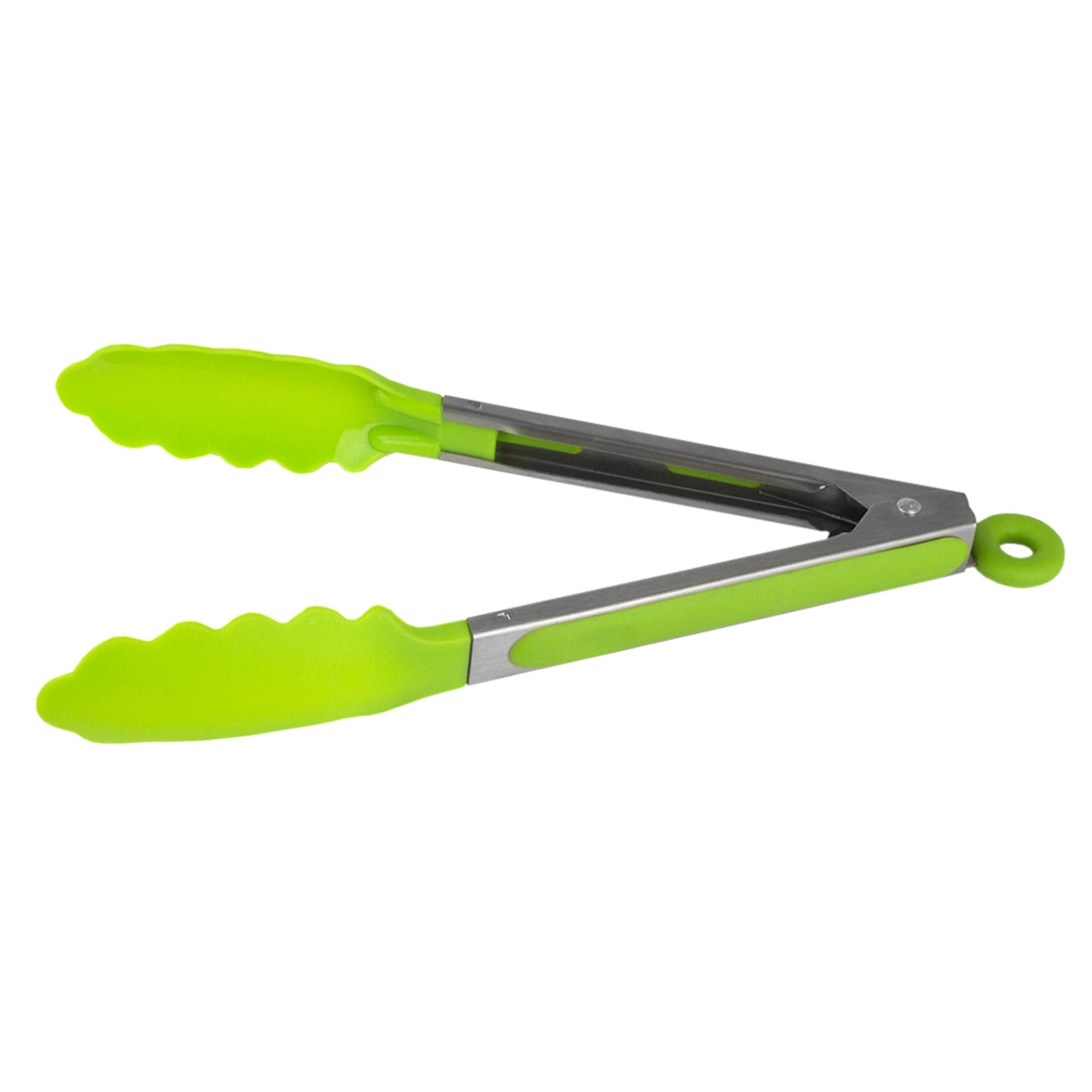 Home Basics 9" Salad Tongs - Green