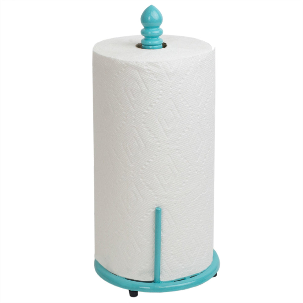 Lattice Collection Cast Iron Paper Towel Holder, Turquoise | KITCHEN ...