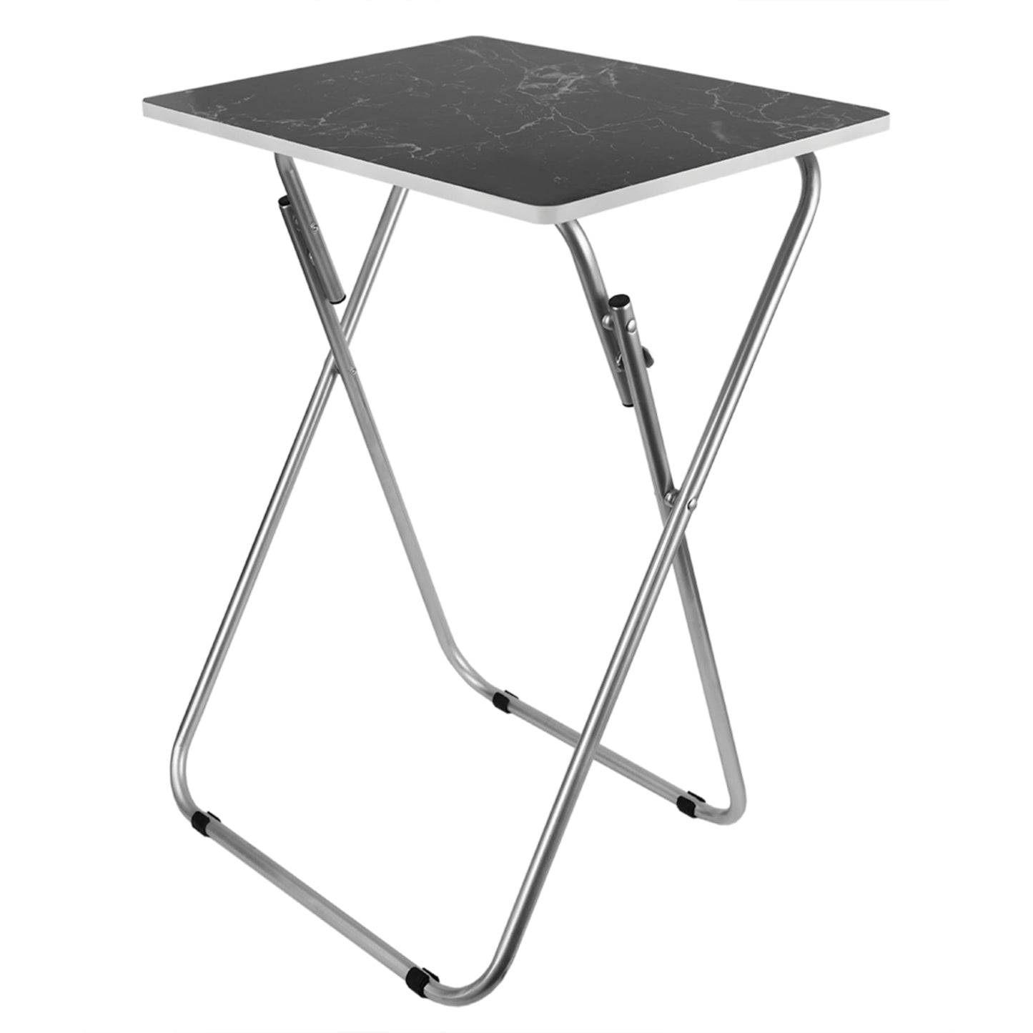Marble Multi-Purpose Foldable Table, Black