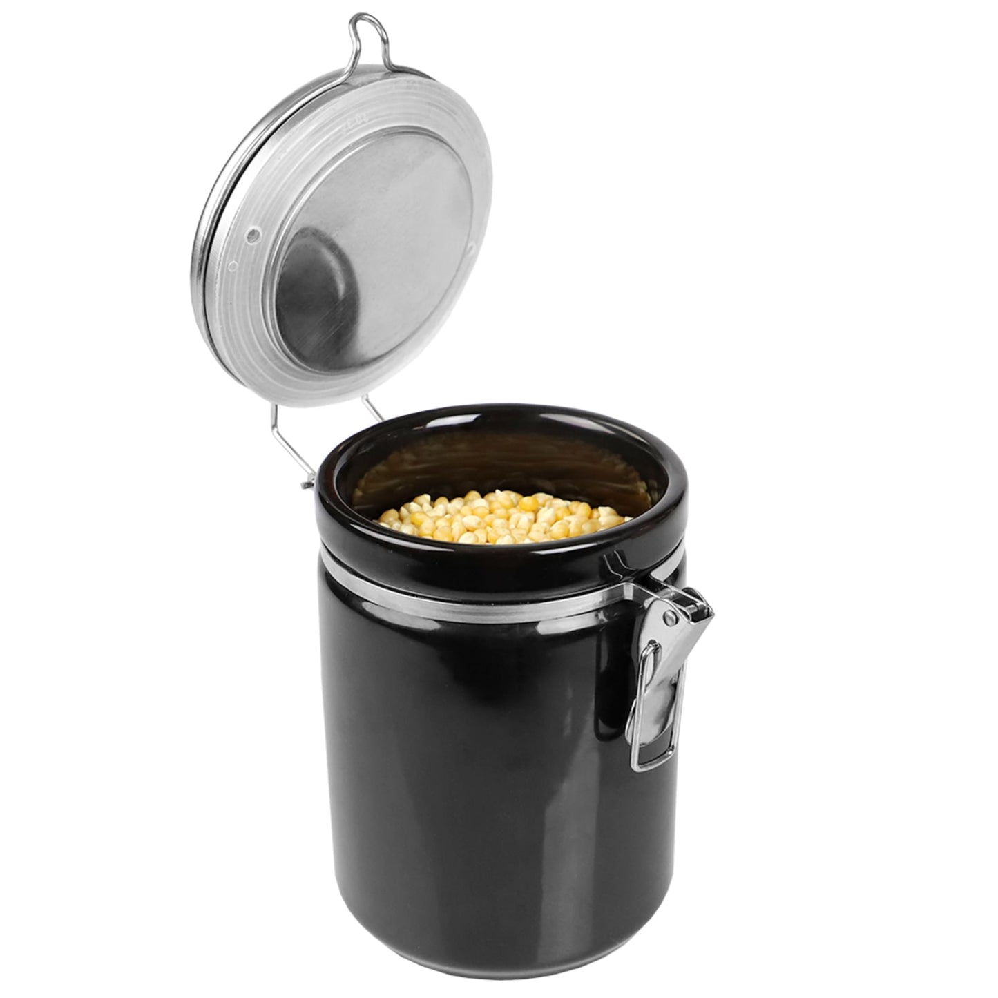 40 oz. Canister with Stainless Steel Top, Black