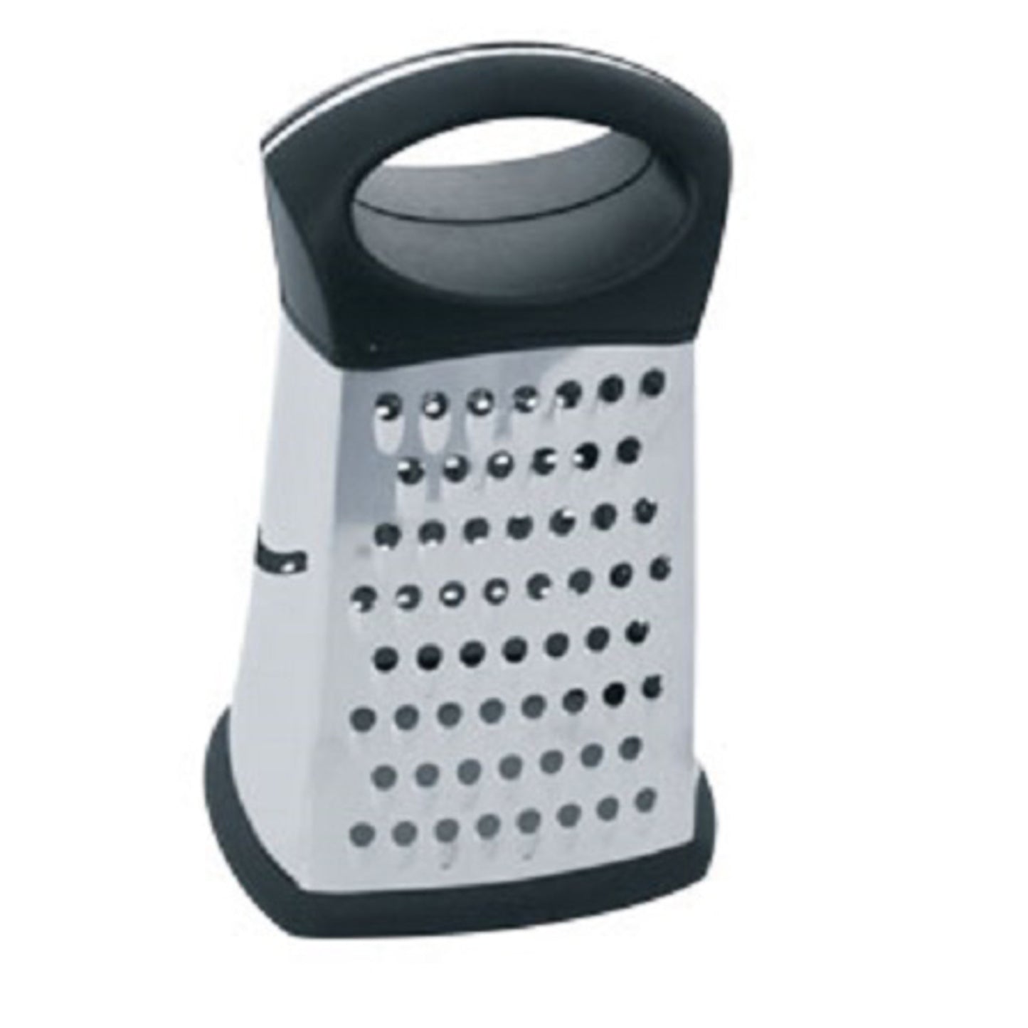 Home Basics Stainless Steel 4 Sided Cheese Grater - Black