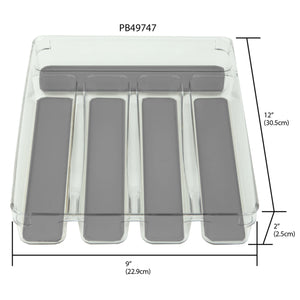 9" x 12" Plastic Drawer Organizer with Rubber Liner