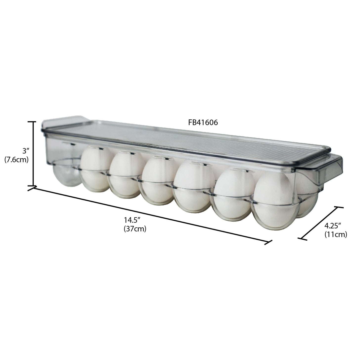 14 Egg Plastic Holder with Lid, Plastic