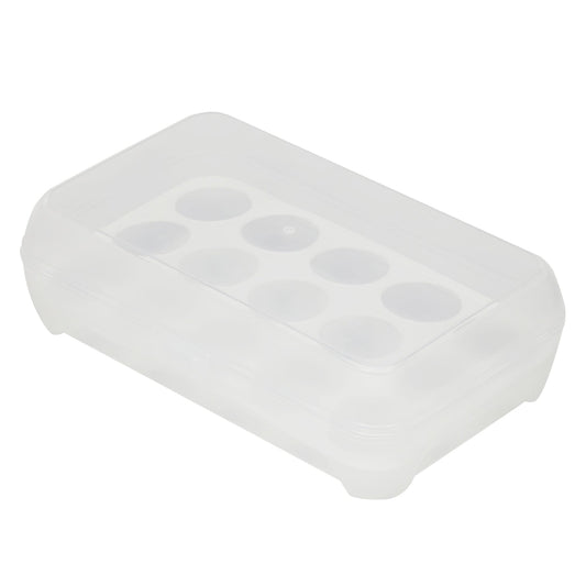 15 Compartment Plastic Egg Holder, Clear