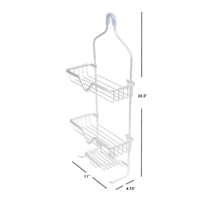 Aluminum 3-Layer Shower Caddy, Silver