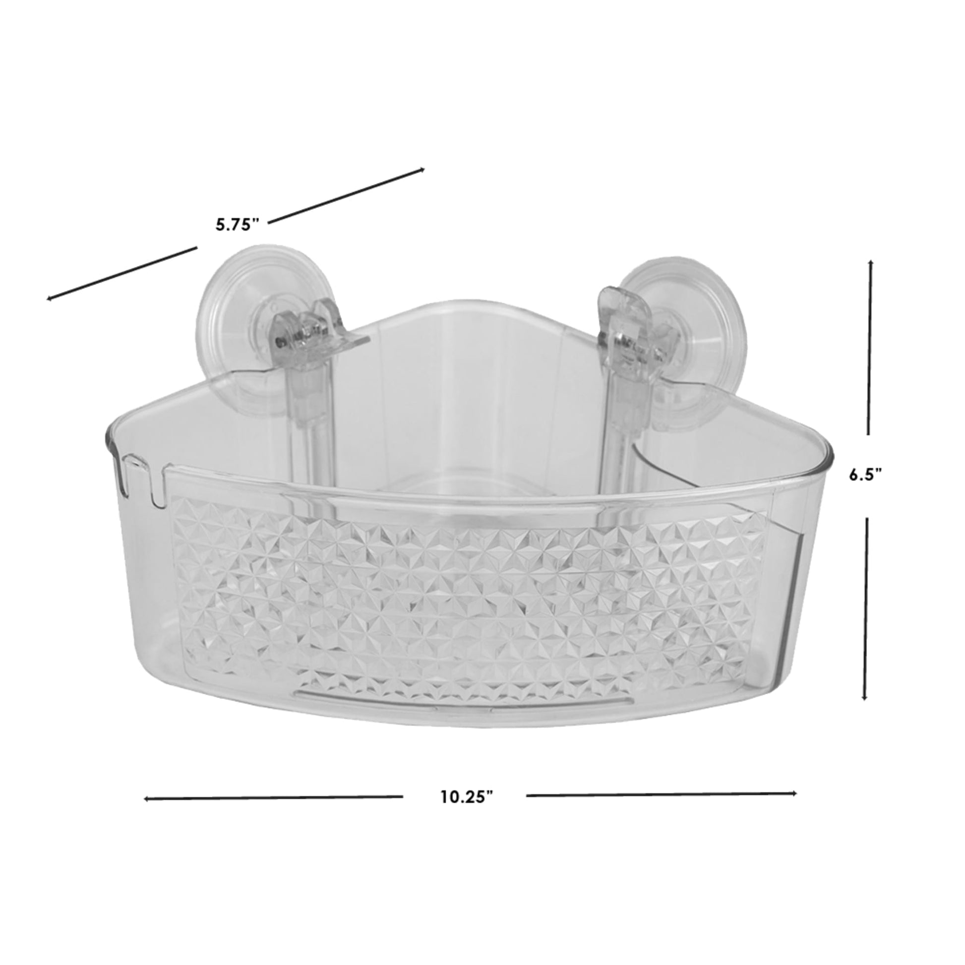 Shower Organizer with Suction Cups Clear Shower Shelf with