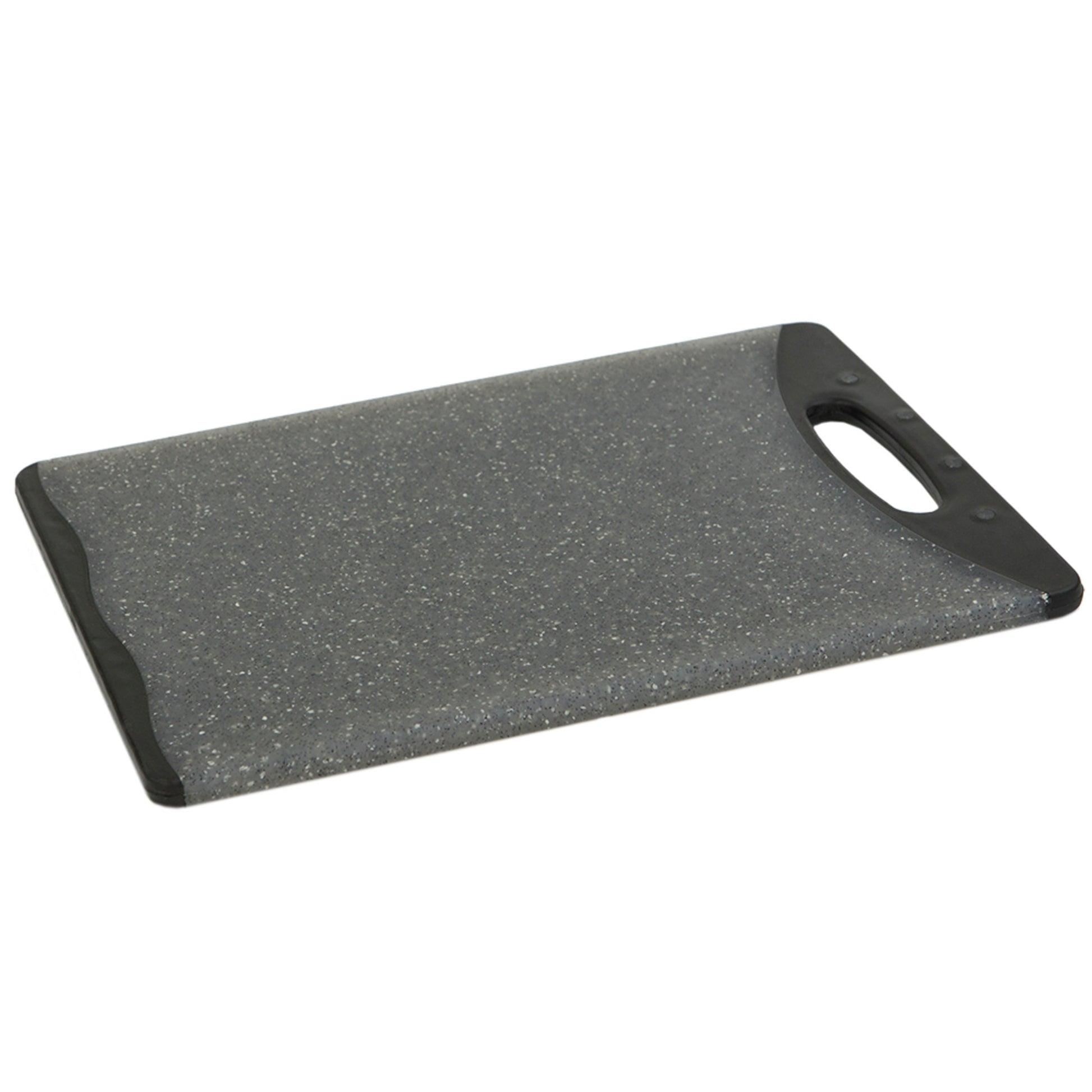 Home Basics Double Sided 8" x 11.5" Granite Plastic Cutting Board, Grey - Grey