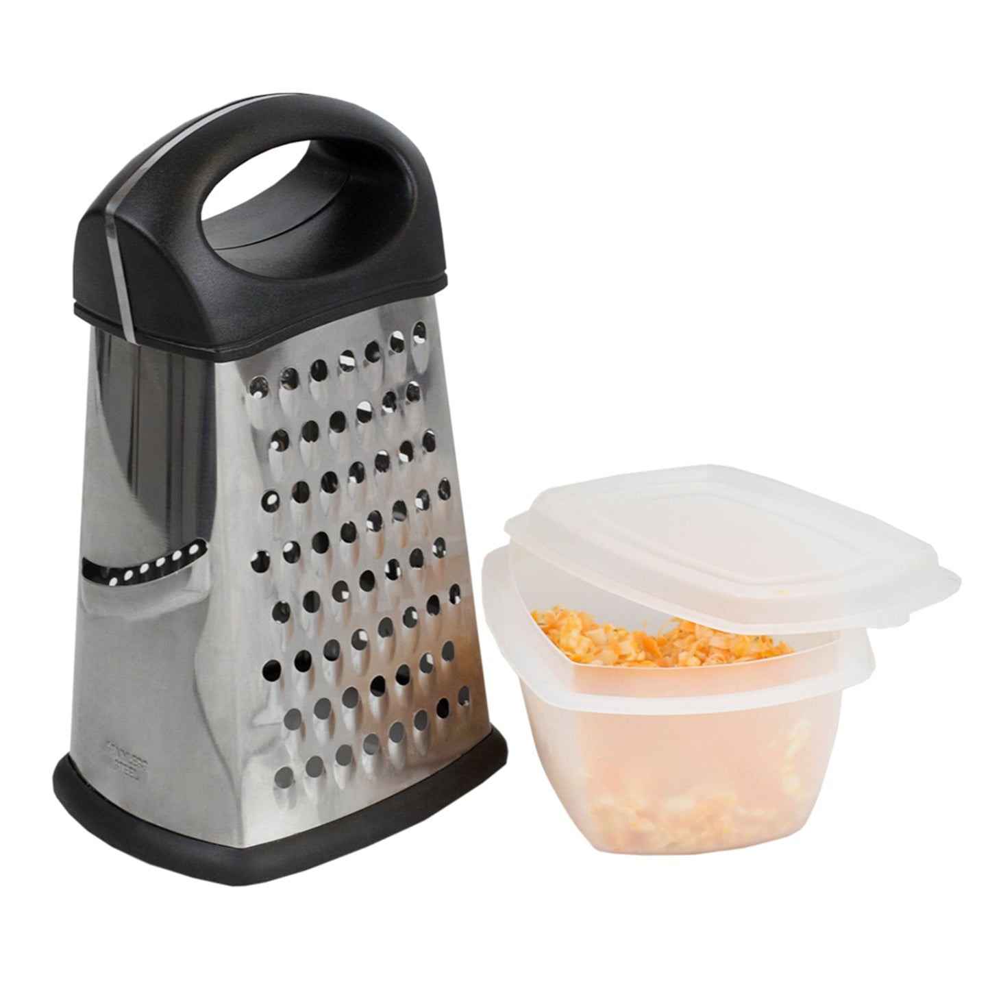 Cheese Grater With Container And Lid & Peeler Set - Cheese Grater