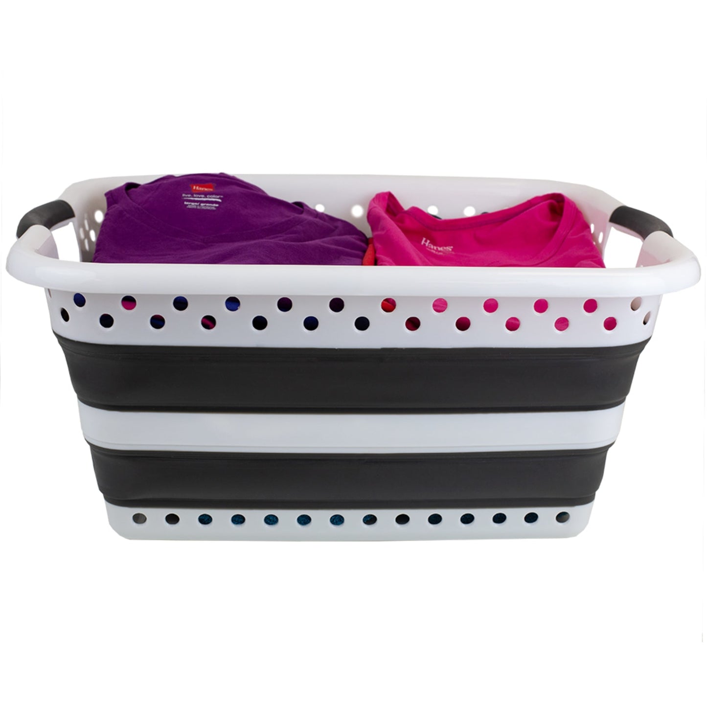 Collapsible Laundry Basket, Grey