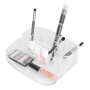 2 Tier Rounded Cosmetic Organizer, Clear
