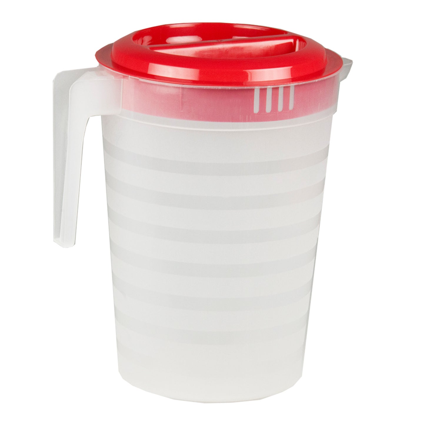 Home Basics Plastic Drink Pitcher - Red