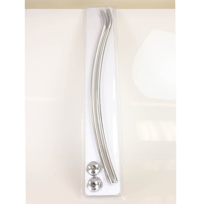 Steel Curved Shower Rod, Chrome