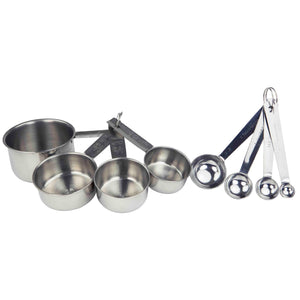 8 Piece Stainless Steel Measuring Cup Set