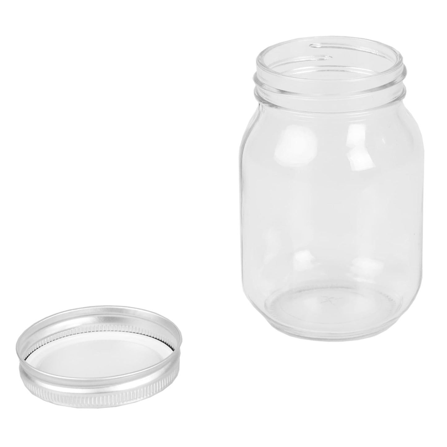 16 oz. Wide Mouth Clear Mason Canning Jar