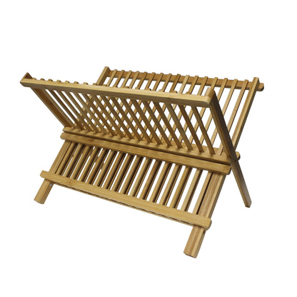 Bamboo Foldable Dish Drainer