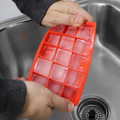 Silicone Ice Cube Tray Red