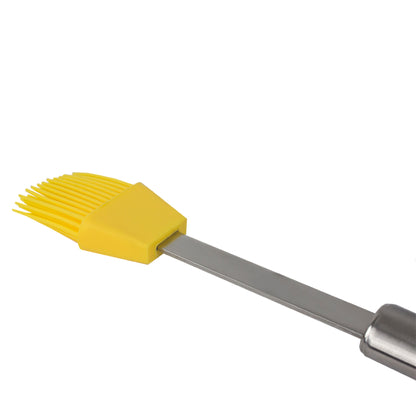 Home Basics Silicone Pastry Brush, Yellow - Yellow