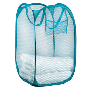 Home Basics Collapsible & Pop Up Hamper - Turquoise
