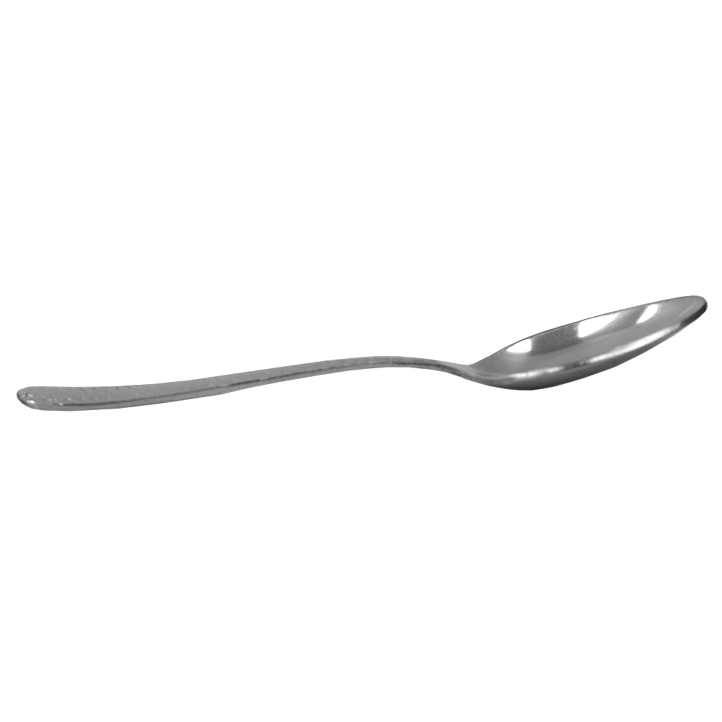 Hammered Stainless Steel Tea Spoons, (Pack of 4), Silver