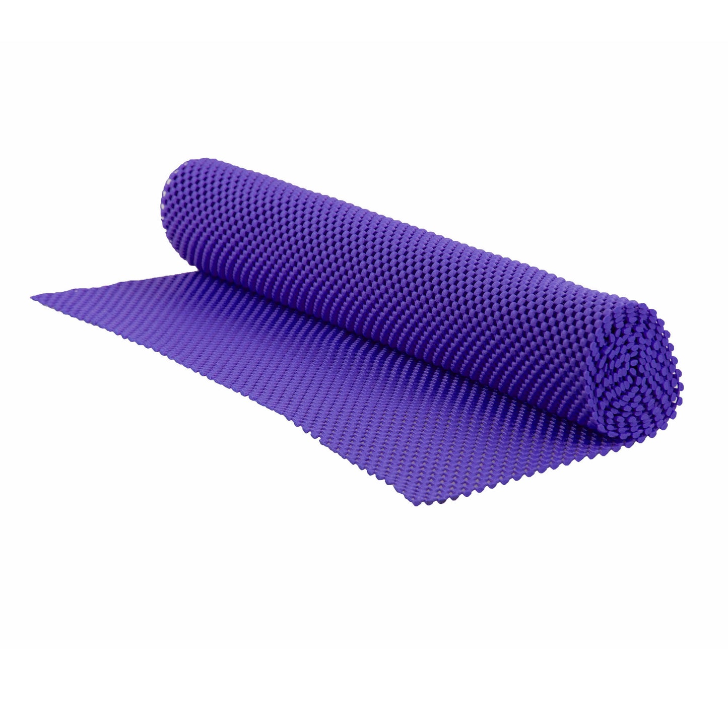 Home Basics Brights Collection Non-Adhesive  18” x 60” Rubber Shelf Grip Liner - Purple