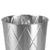 Diamond Open Top 8 Lt Stainless Steel Waste Bin, (9.5" x 10.25"), Silver