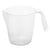 1000 ml Plastic Measuring Cup with Raised Measurement Markings, Clear