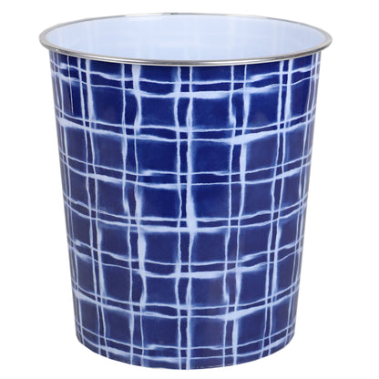 Home Basics Water Dye Open Top Round 5 Lt Plastic Waste Bin, Blue - Blue