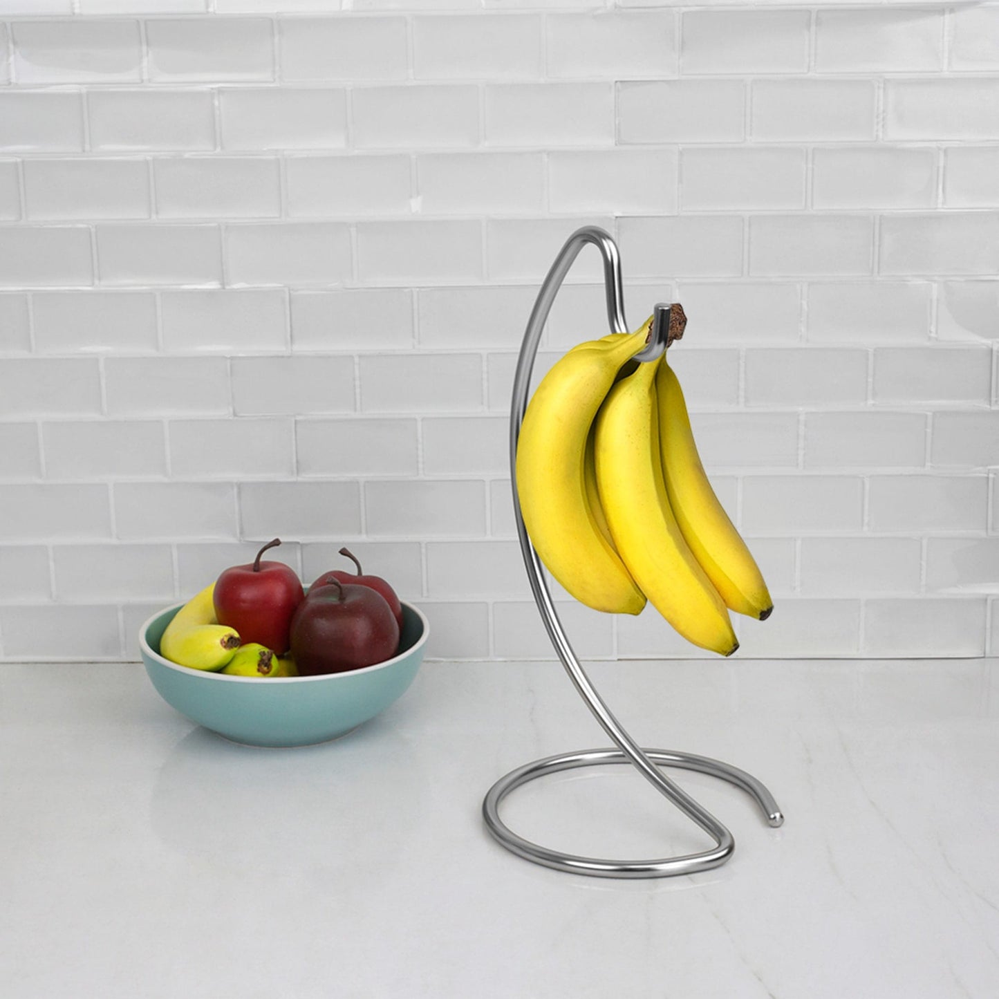 Michael Graves Design Simplicity Steel Banana Tree, Satin Nickel