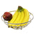 Chrome Plated Steel Flat Wire Fruit Bowl