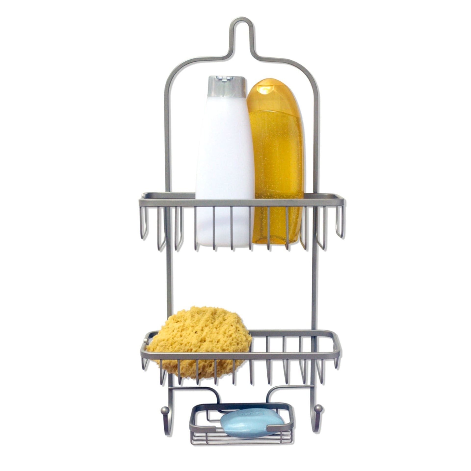 Home Basics SN00525 Satin Nickel Shower Caddy