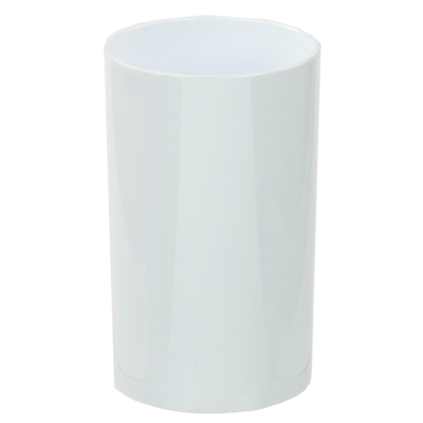 Home Basics Plastic Tumbler, White - White