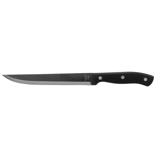 8" Stainless Steel Carving Knife with Contoured Bakelite Handle, Black