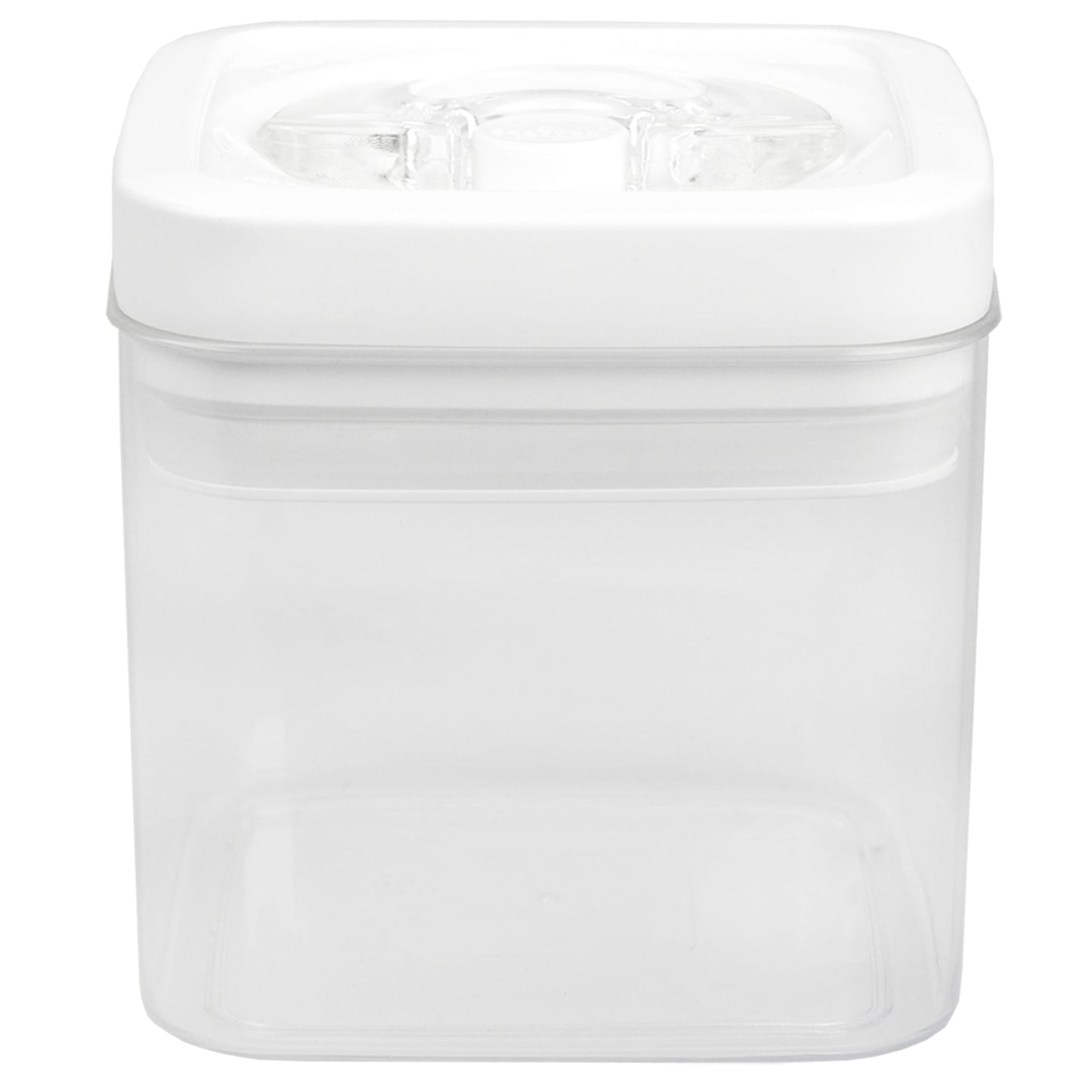 1 Liter Twist 'N Lock Air-Tight Square Plastic Canister, White