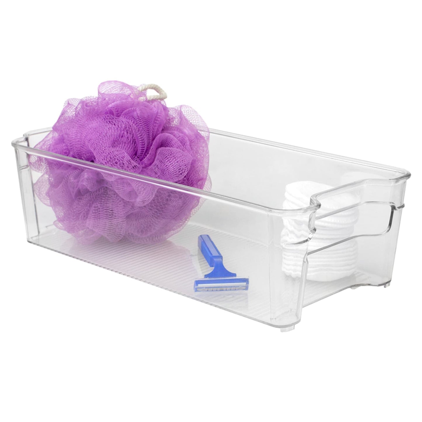 Multi-Purpose Plastic Fridge Bin, Clear