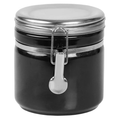 25 oz. Canister with Stainless Steel Top, Black