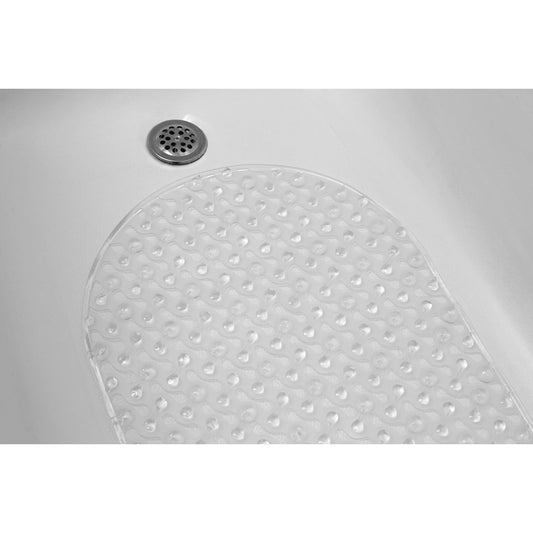 Bayou Oval Bath Mat, Clear