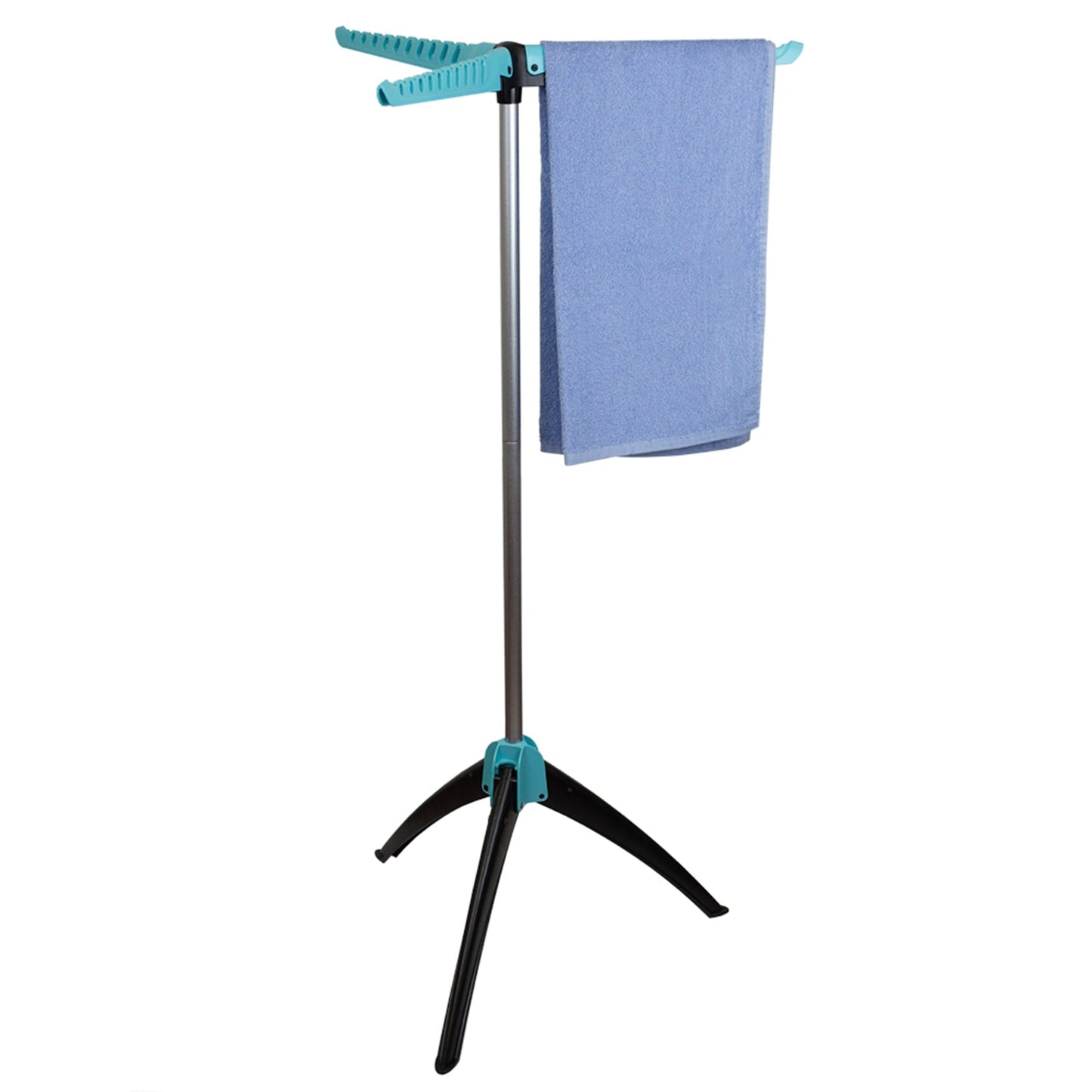 Collapsible Tripod Clothes Drying Rack, Blue