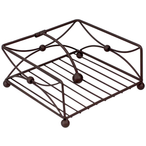 Arbor Collection Flat Napkin Holder with Weighted Pivoting Arm, Oil Rubbed Bronze
