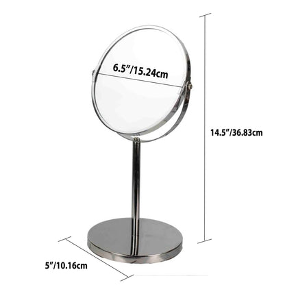 Chrome Plated Steel Double Sided Mirror, Silver
