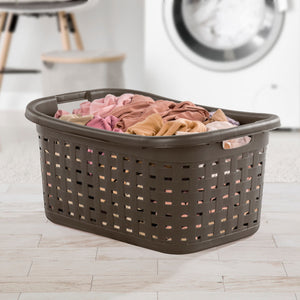 Sterilite Weave Laundry Basket / Espresso